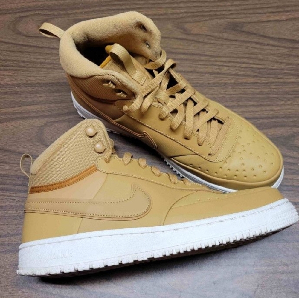 Nike Court Vision Mid Winter "Elemental Gold" Sneaker Boots